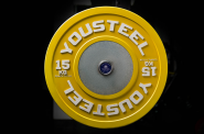 Диск соревновательный Yousteel 15 кг 50 мм желтый